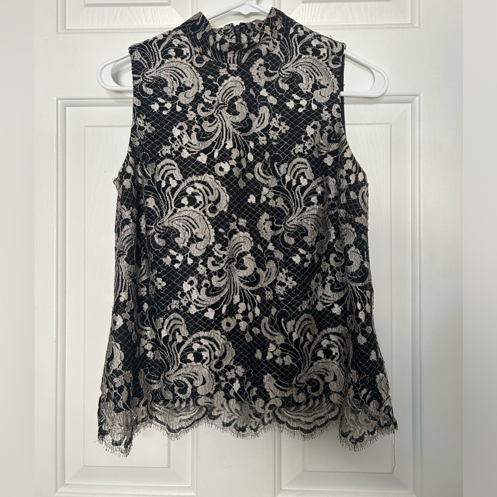 Lace Tank Top - Talbots Size 6